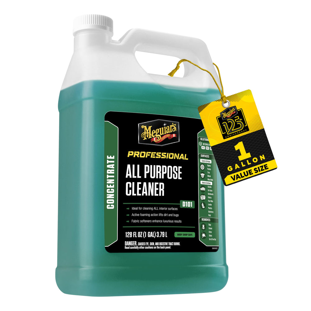 Meguiar's D101 front label shows product identity and concentration benefits