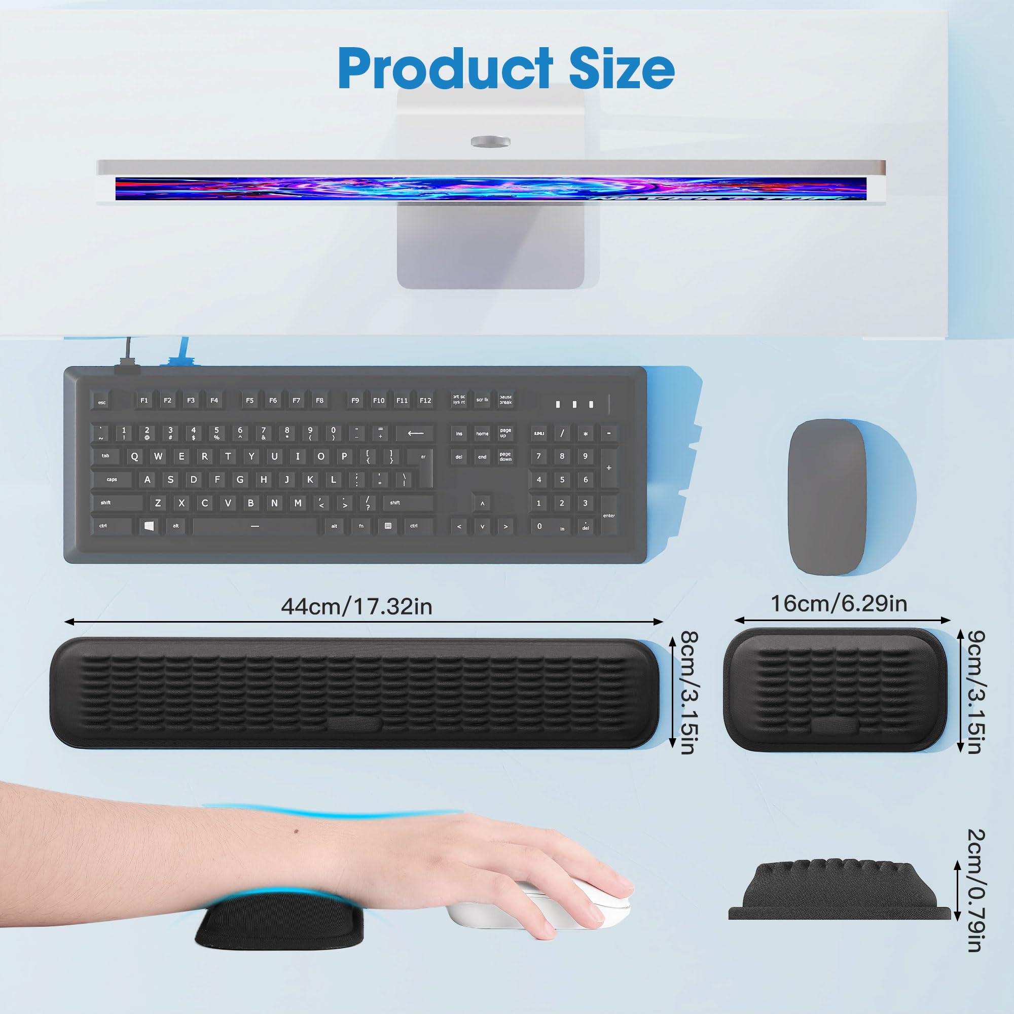 MEKASS silicone base detail providing secure non-slip desk grip