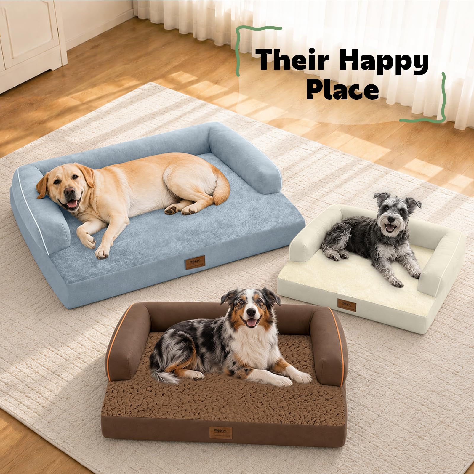 MEKIY nonskid bottom fabric shown for floor stability and anti-slip benefit