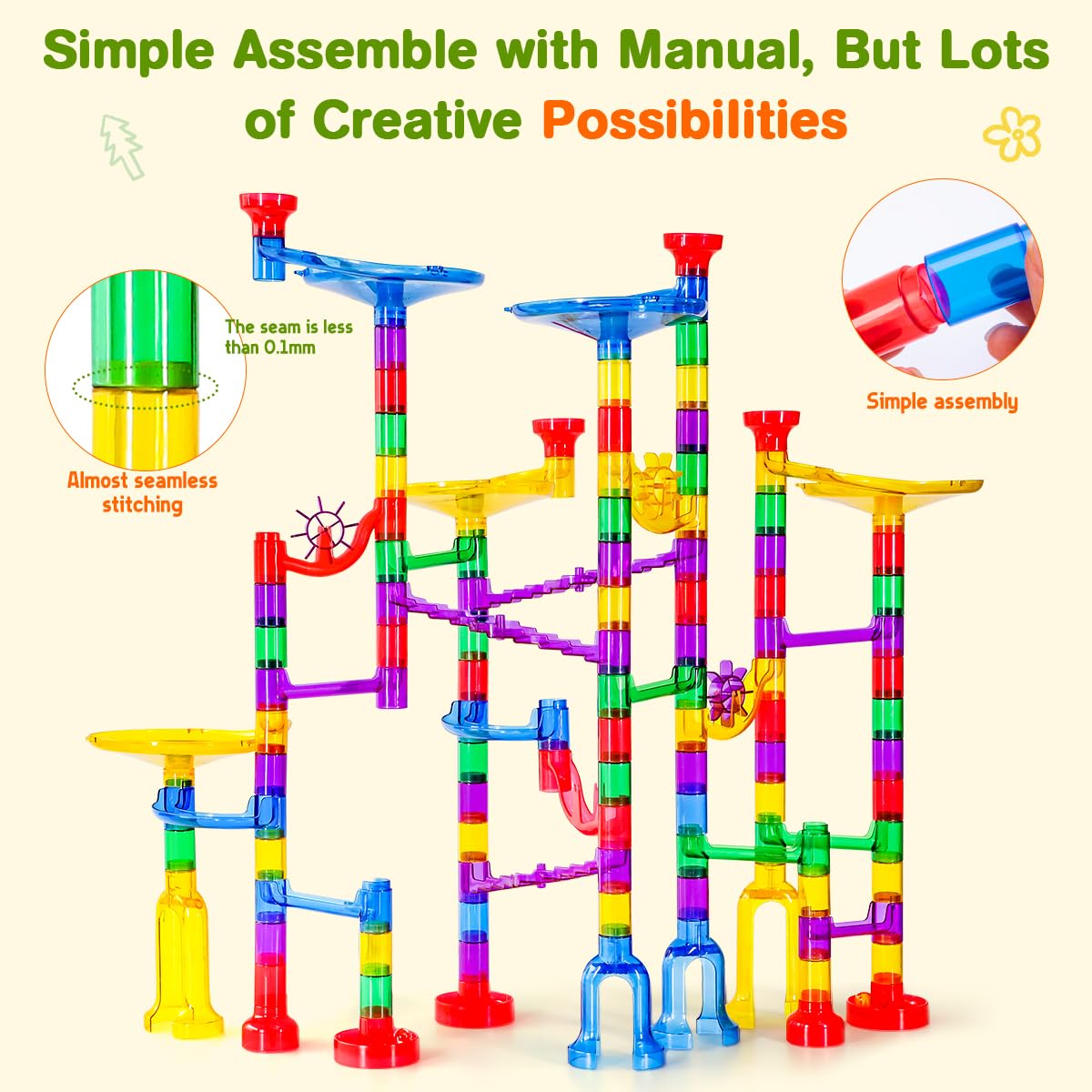 Meland tower bases stacked to show taller, stable builds