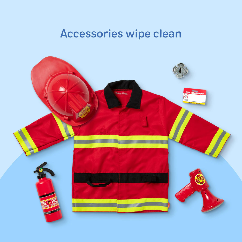 Melissa & Doug badge and name tag on display aiding role identification