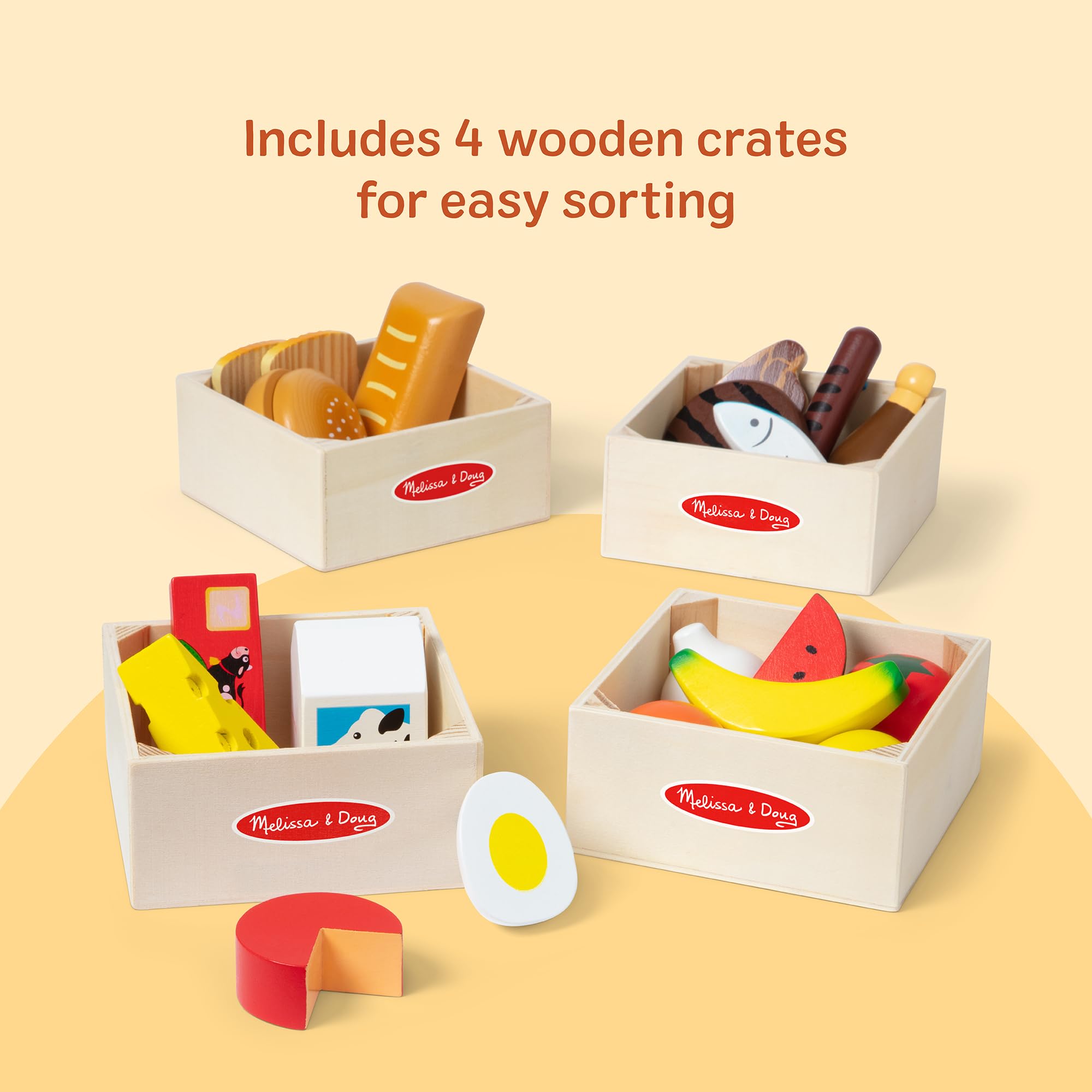 Melissa & Doug close detail of fish and eggs demonstrating durable finish