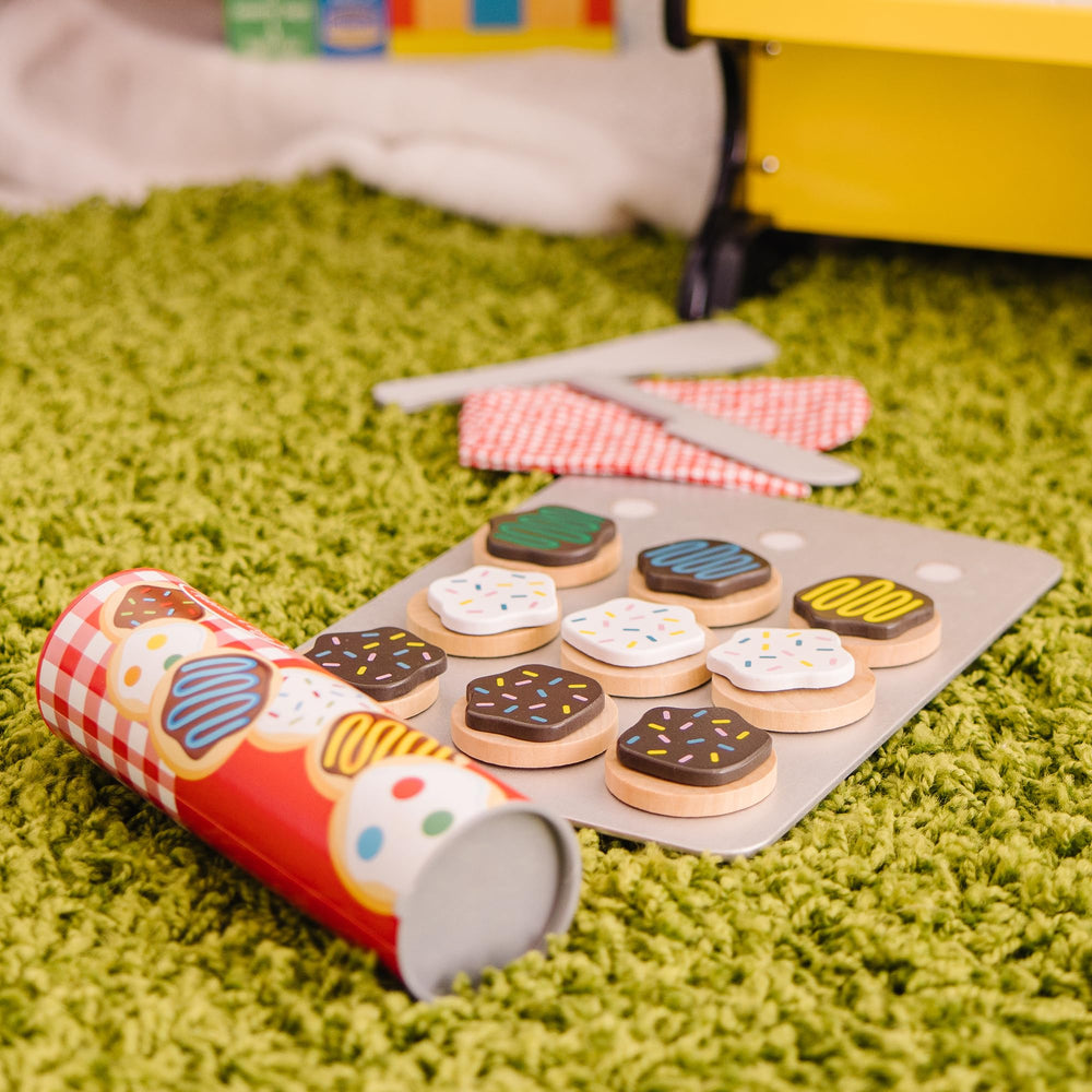 Melissa & Doug two kids serving cookies to show cooperative role play benefits