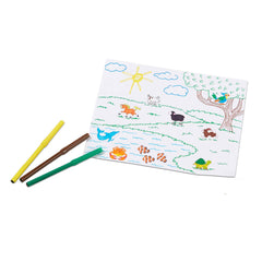 Melissa & Doug ink pads and markers displayed for easy color choices