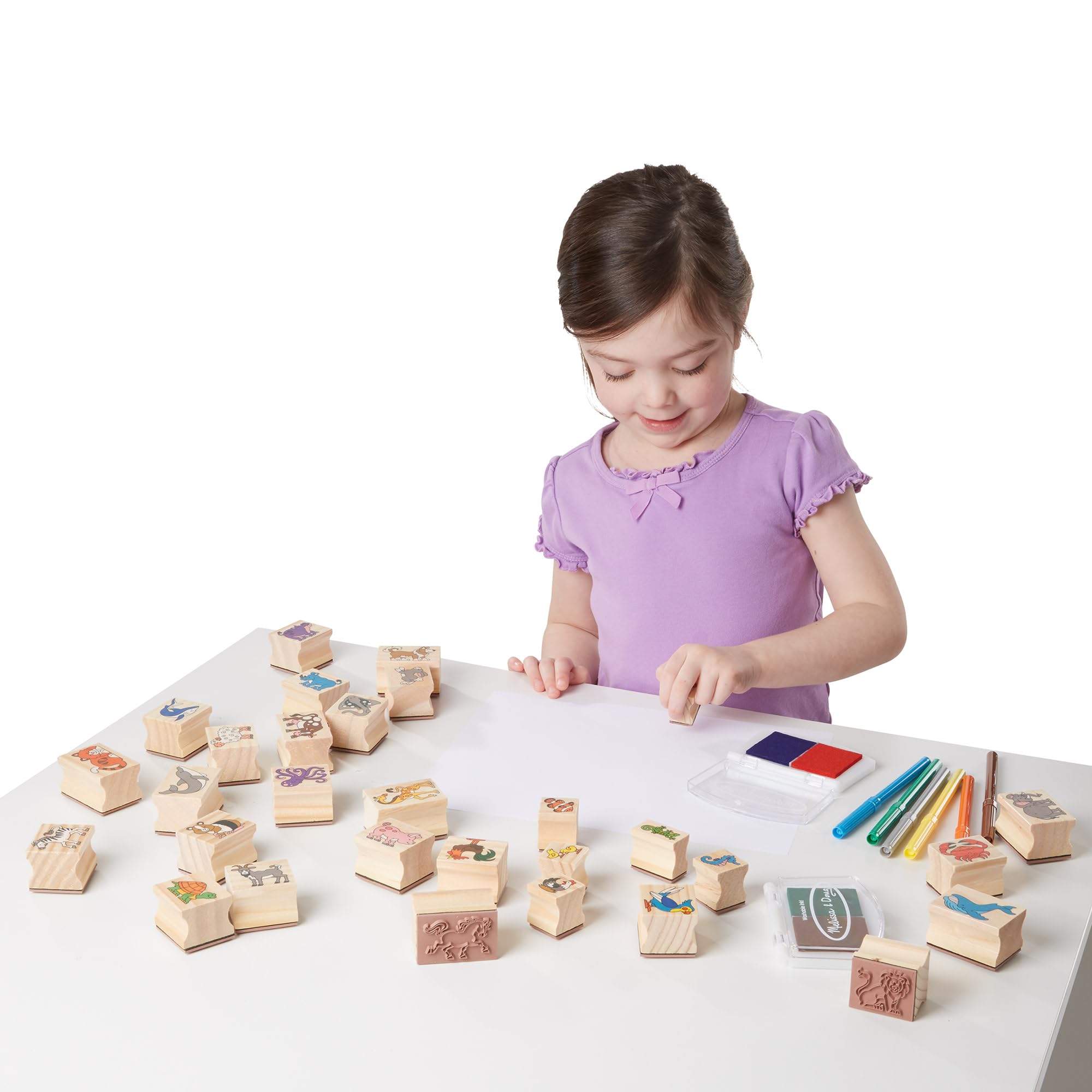 Melissa & Doug collection of animal stamp patterns inspiring imagination