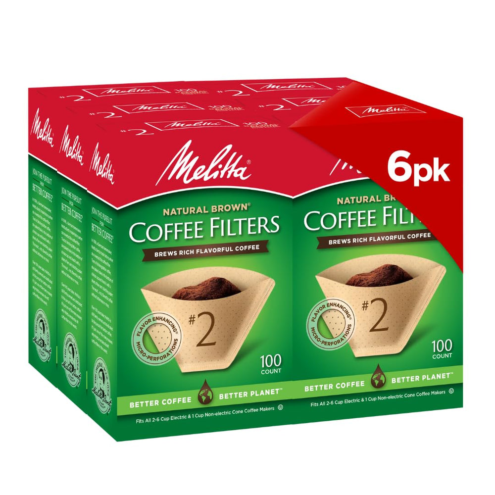 melitta front package showing 6-pack filters and eco benefits