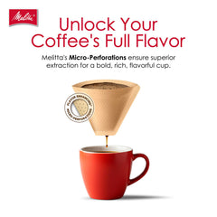 melitta perforation macro view ensuring even extraction and flavor