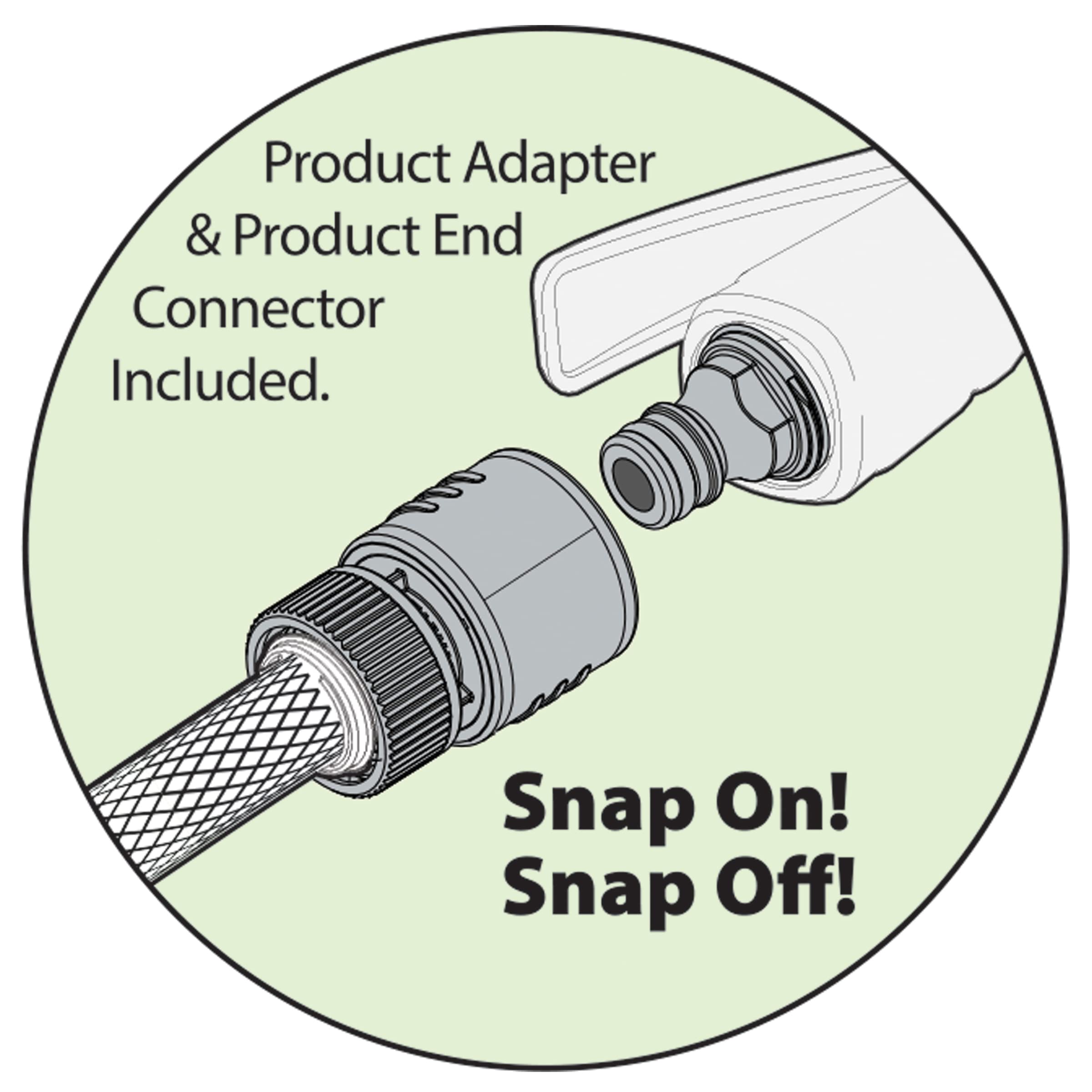 Melnor Quick Connect Starter Set attached for fast, tool-free setup