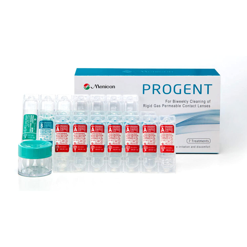 Menicon front packaging showing seven-treatment kit and clear product identity