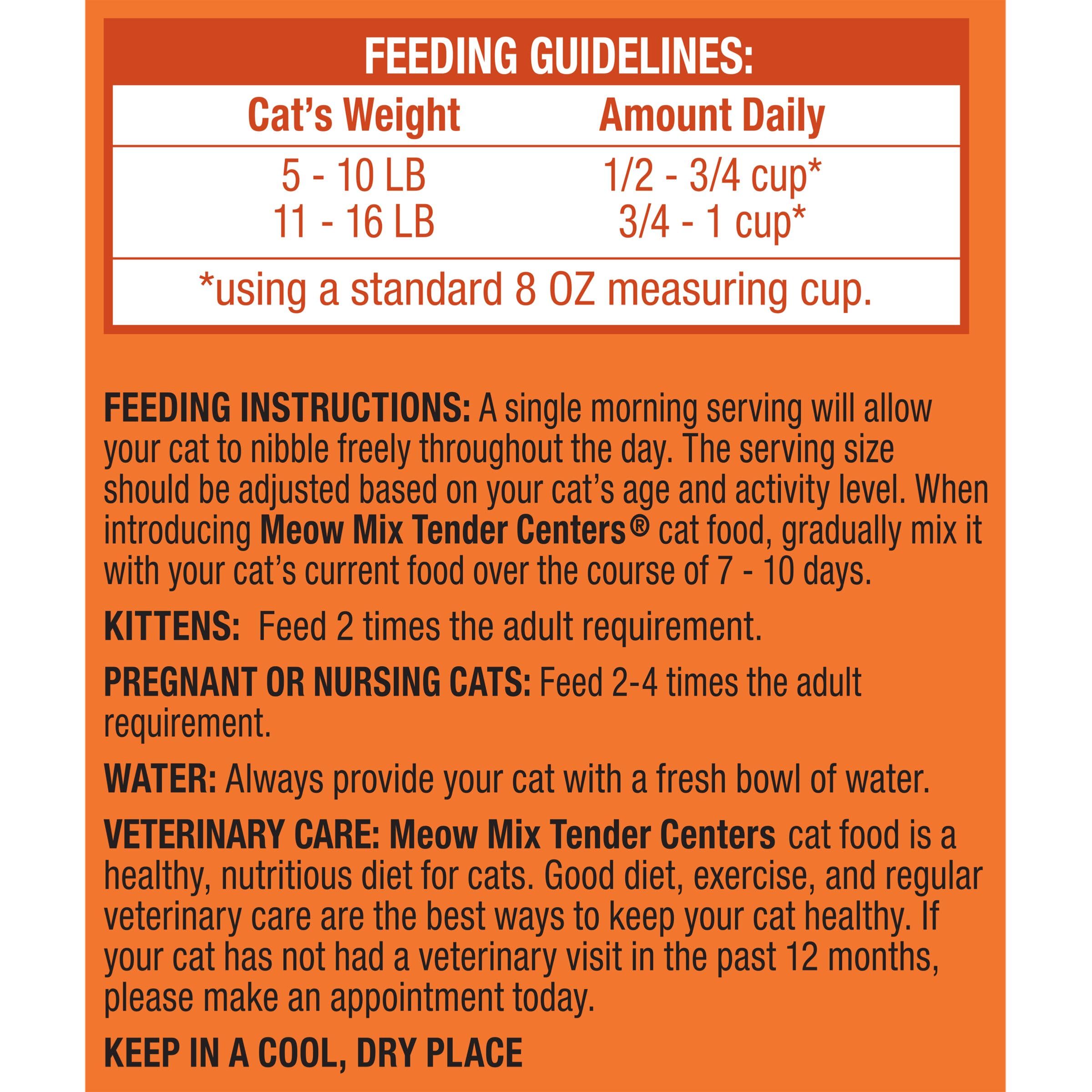 Meow Mix 20 lb bag held in hand showing scale and bulk savings