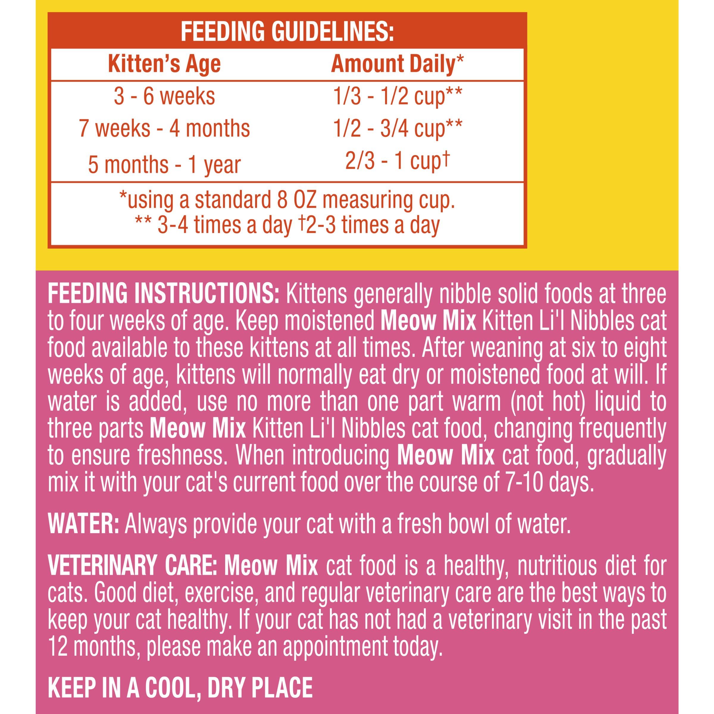 Open Meow Mix bag detail highlighting crunch and freshness seal