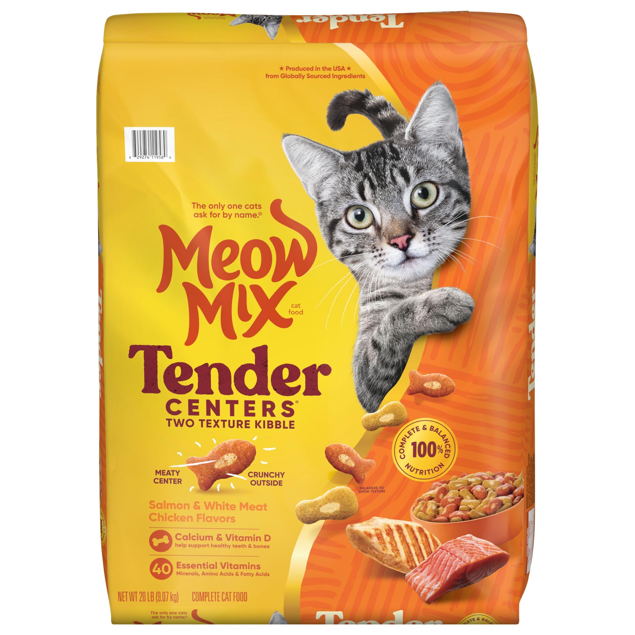 Meow Mix cat cuddled with owner after meal showing satisfied pet