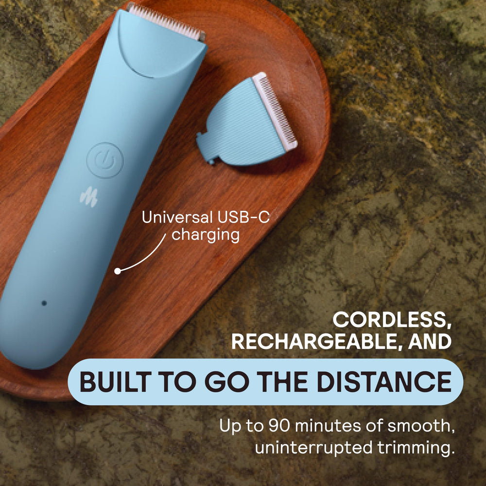 MERIDIAN Slimmer Trimmer trimming underarm hair for gentle precision