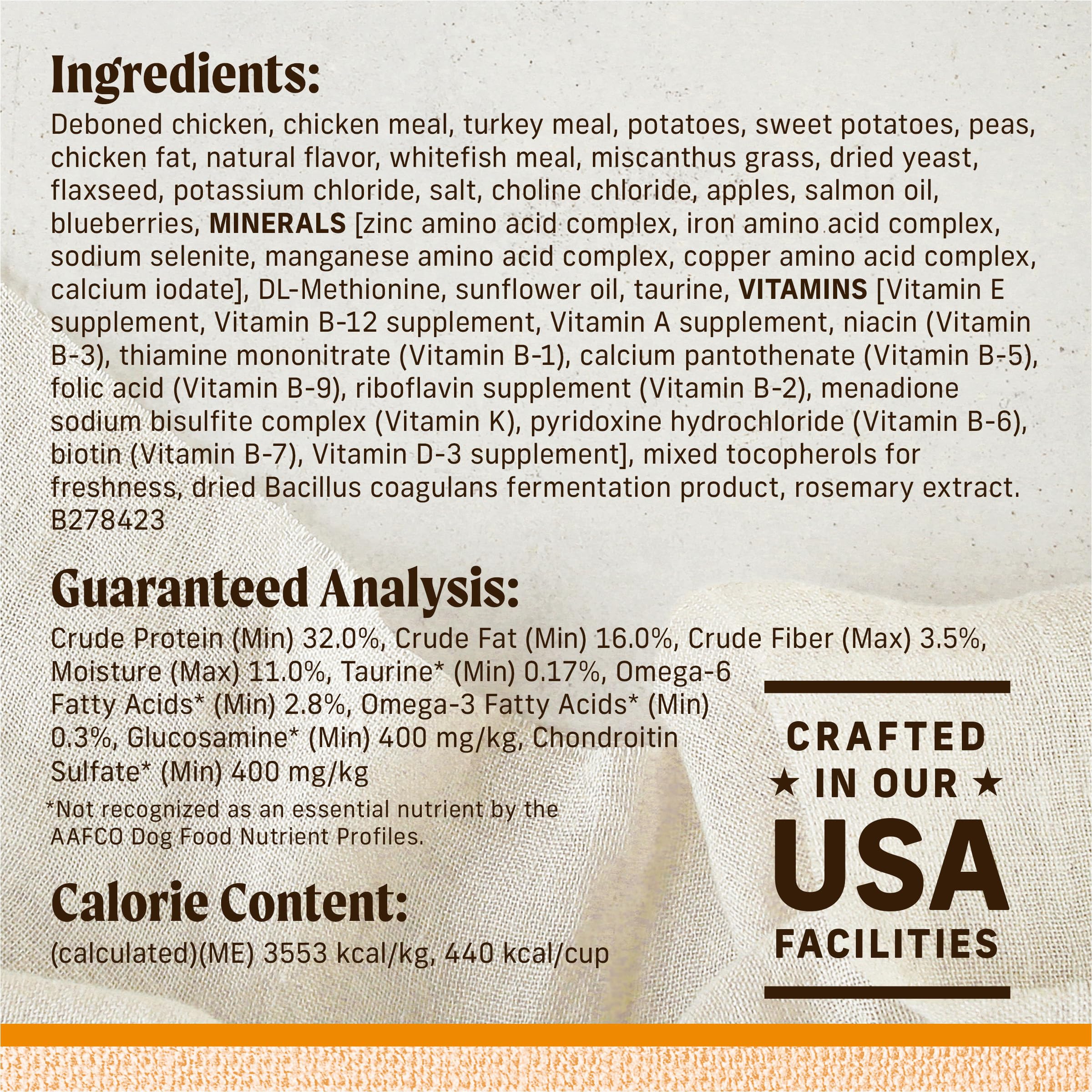 Merrick sweet potato ingredient image supporting digestible carbohydrates