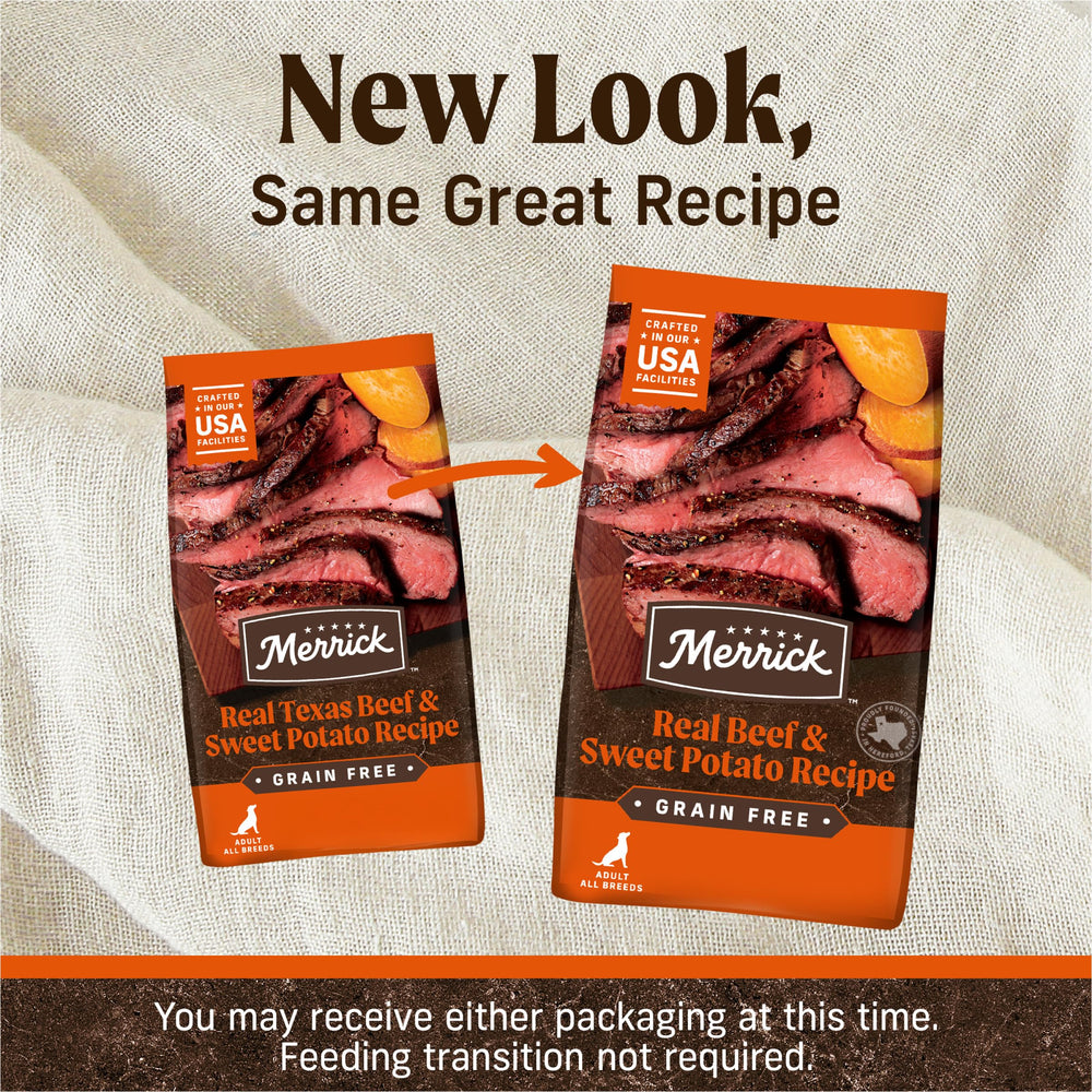 Merrick kibble close-up highlighting texture that aids chewing