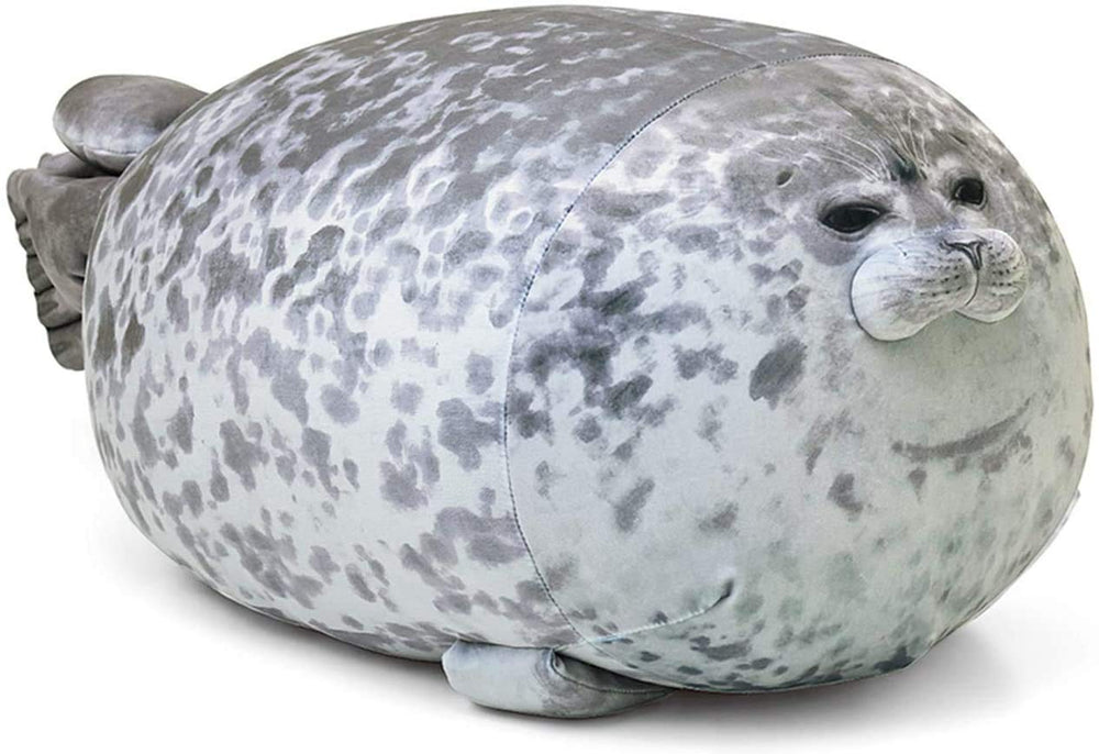 MerryXD front view of chubby seal pillow showing soft shape and inviting comfort