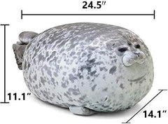 MerryXD side profile of seal pillow demonstrating plump form and stitching strength