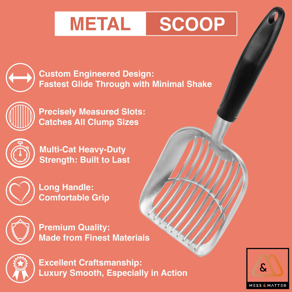 Mess & Matter ergonomic rubber handle detail for comfortable repetitive scooping