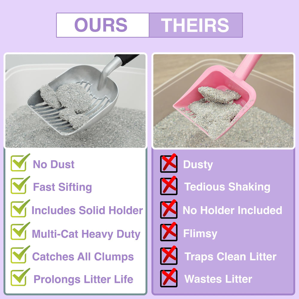Mess & Matter scooping a large clump to demonstrate durable, no-bend performance