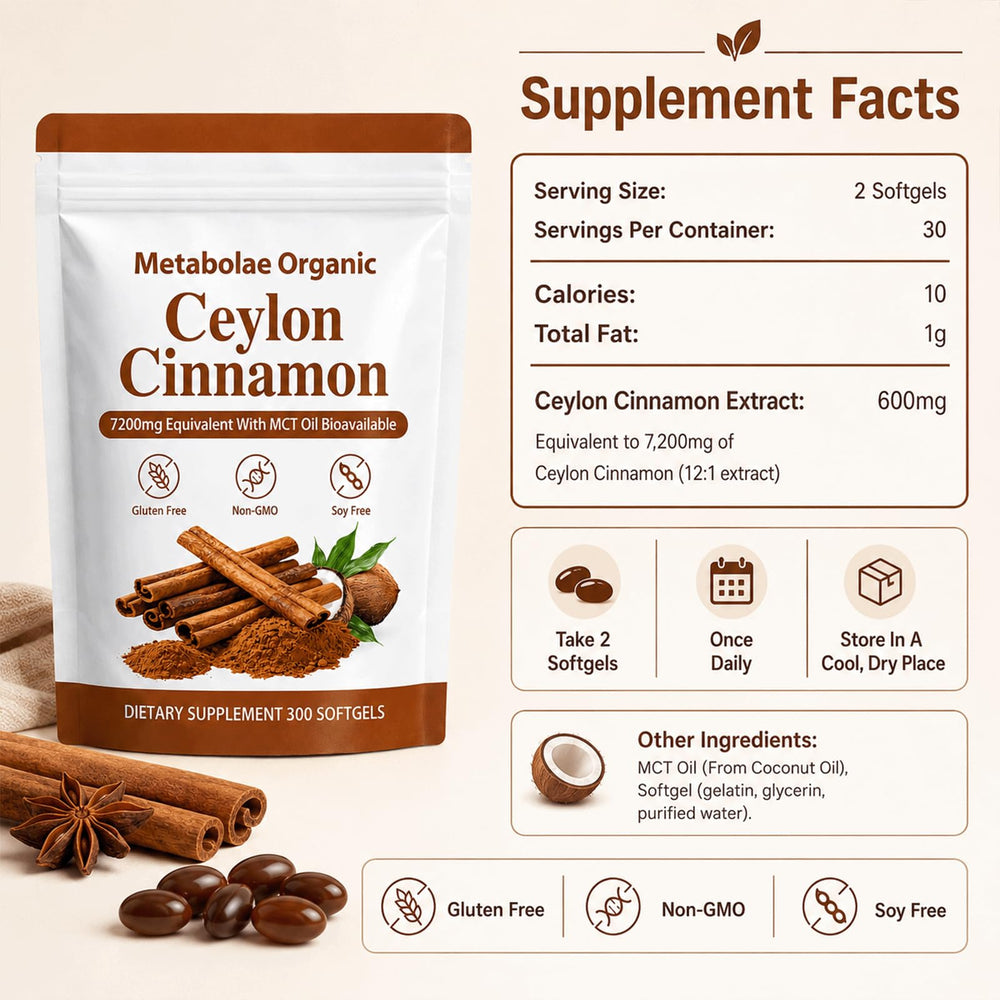 Metabolae Organic supplement label detail highlighting clean ingredients