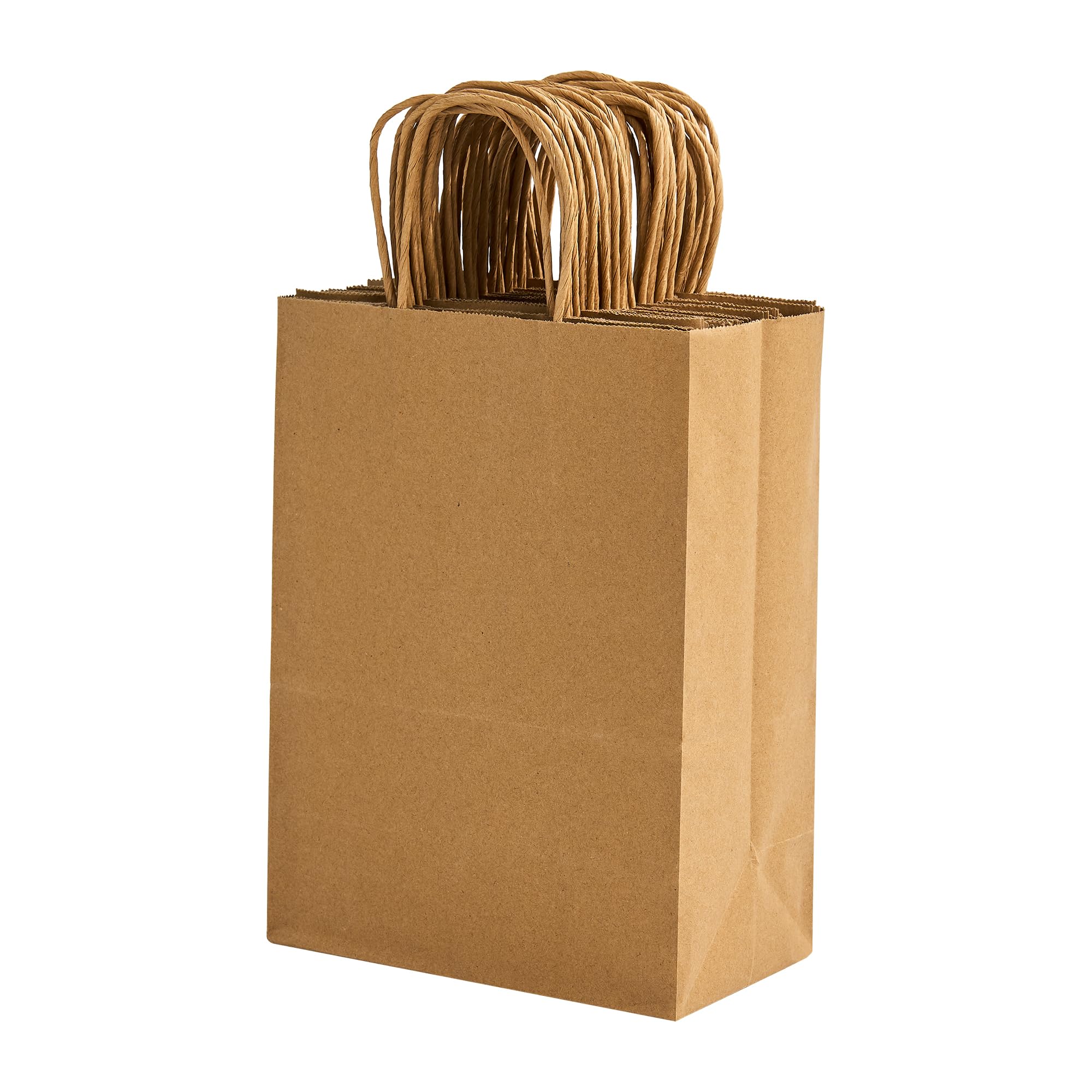 METAPRINT front view medium kraft bag showing size and clean design benefit