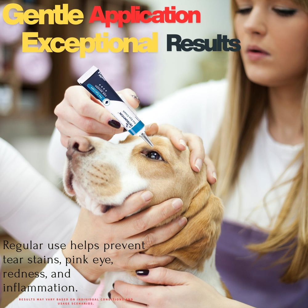 METEPET applied to cat eye area illustrating gentle routine application