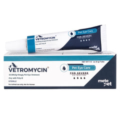METEPET front view of tube showing label and compact size, helpful for storage