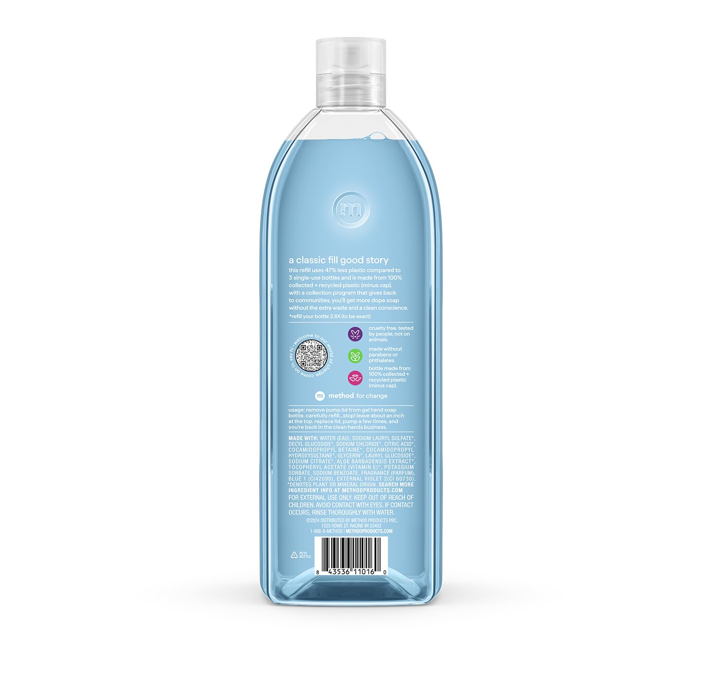 Method gel lather close-up demonstrating rich creamy foam and gentle cleansing
