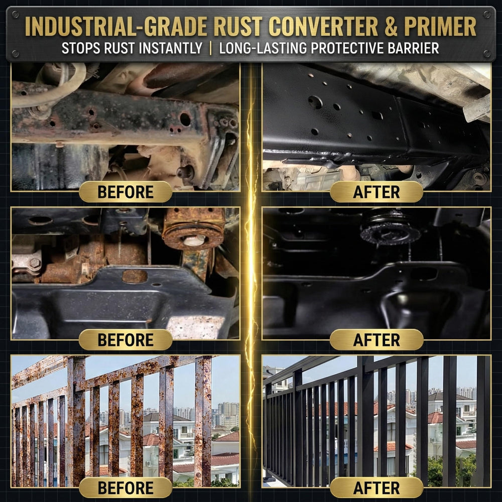 Meuvcol brush applying converter to trailer frame demonstrating fast stabilization