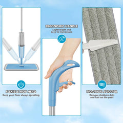 MEXERRIS 360° swivel head demonstrating reach under furniture and corners