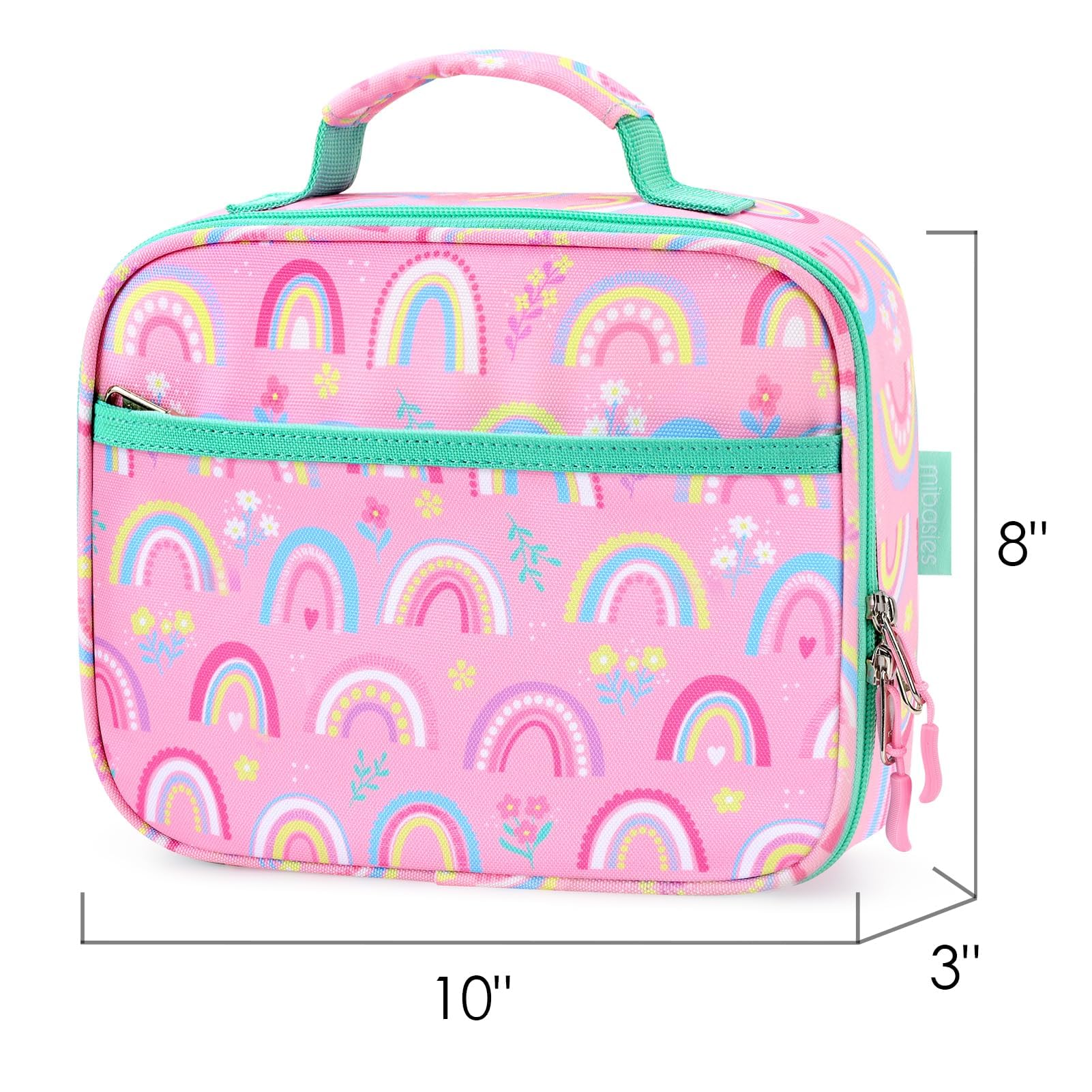 mibasies front zip pocket open with snacks displays extra storage convenience