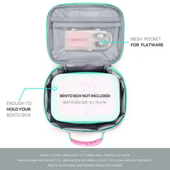 mibasies insulated interior lining detail demonstrates easy-clean and temperature retention