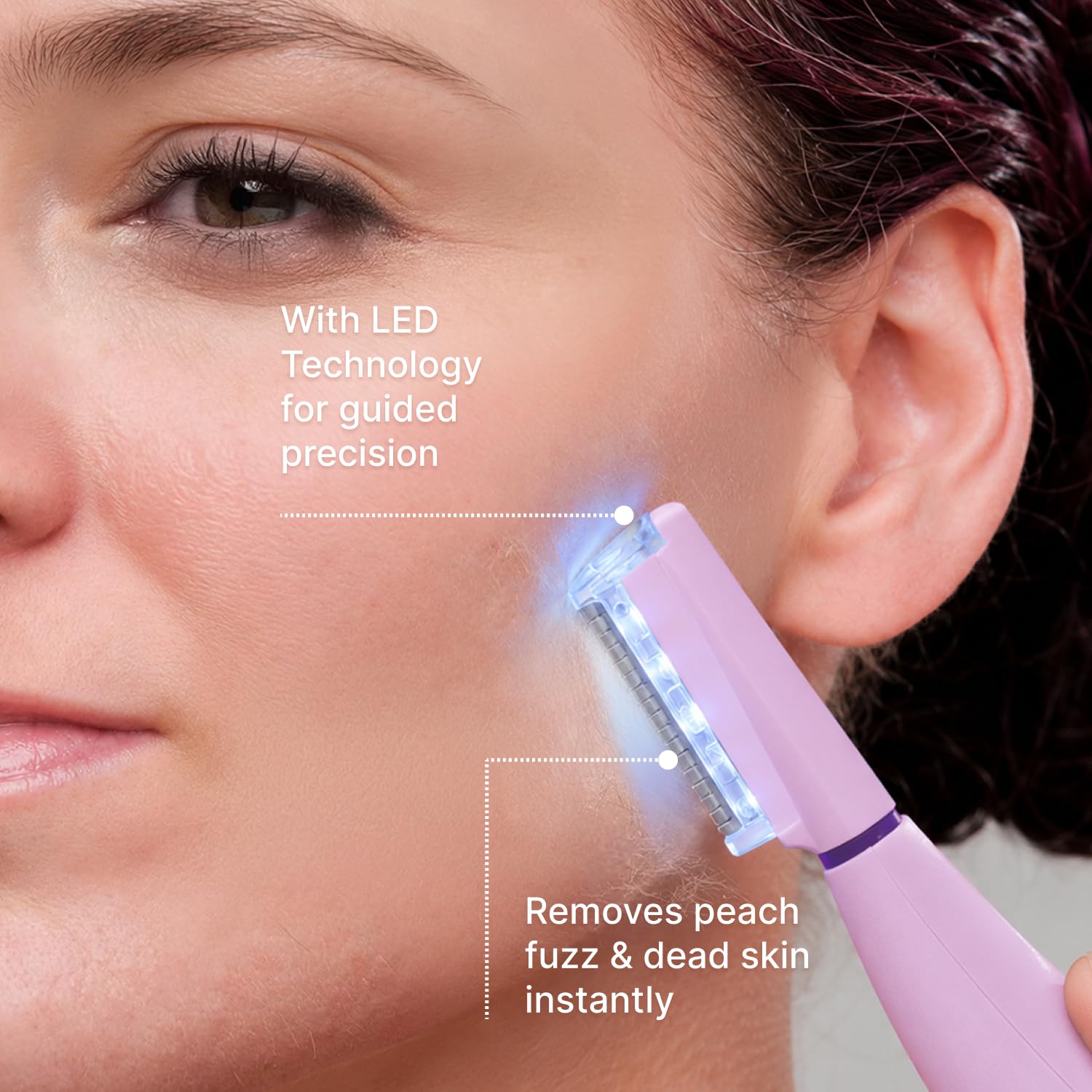 MICHAEL TODD eyebrow trimmer accessory showing precise shaping benefit
