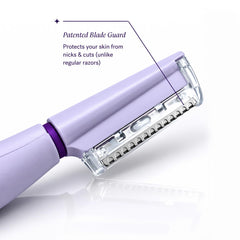 MICHAEL TODD blade installed in device demonstrating secure fit and easy replacement