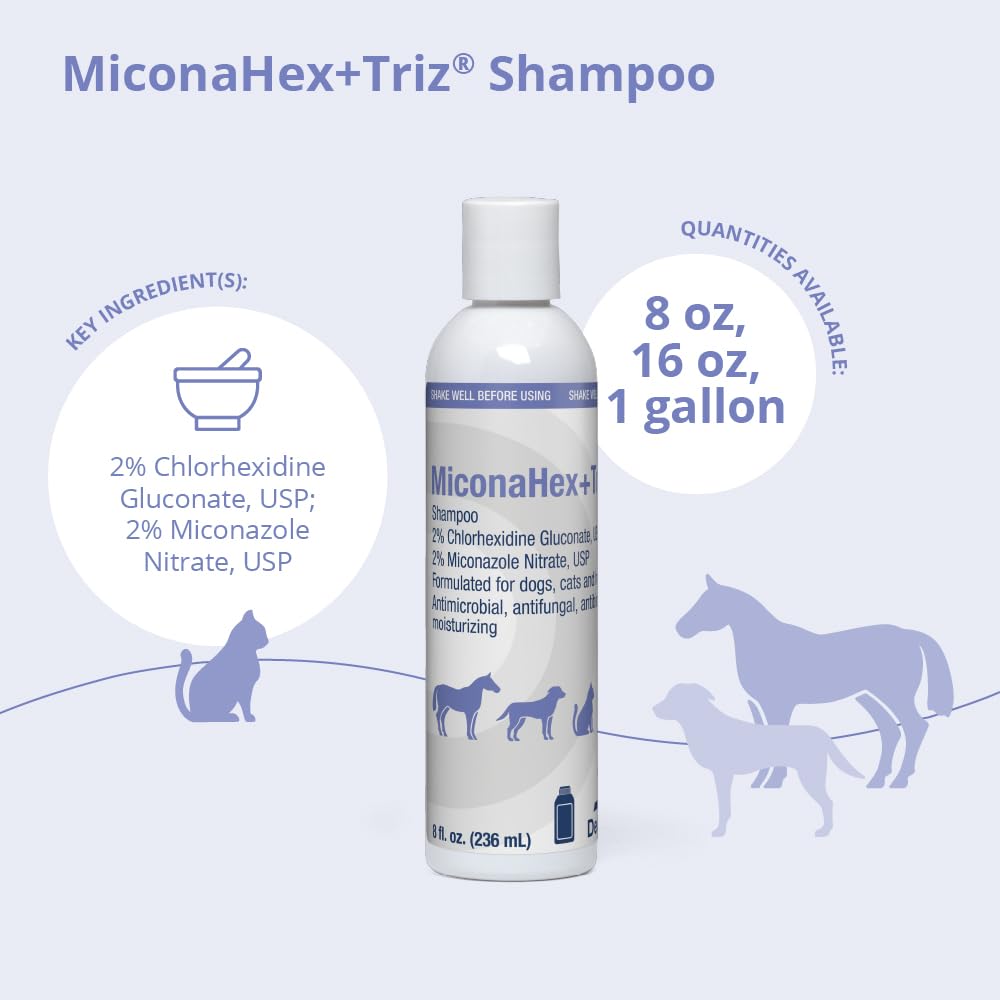MiconaHex+Triz shampoo pouring texture highlighting smooth consistency and ease of application benefit