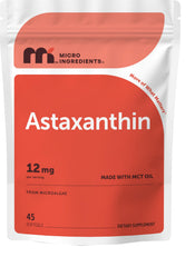 Micro Ingredients product front packaging showing 45 softgels and 12mg label benefit