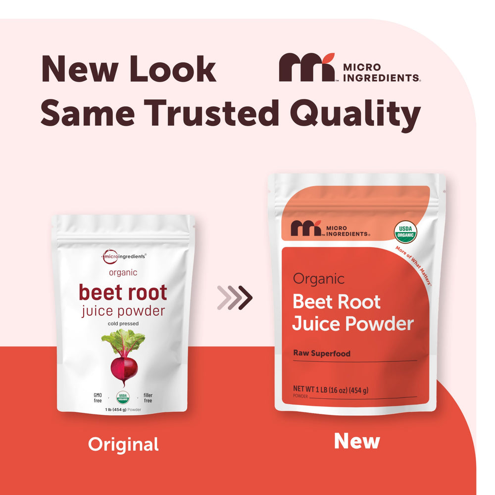 Micro Ingredients side label nutrition panel with ingredient clarity and purity