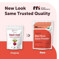 Micro Ingredients side label nutrition panel with ingredient clarity and purity