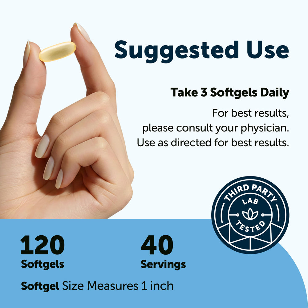 Micro Ingredients bottle open with softgels spilling for visible serving size