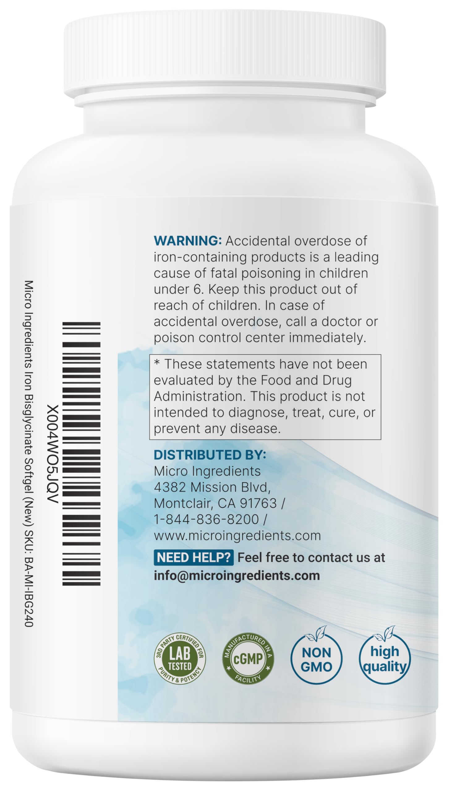 Micro Ingredients multiple bottles stored neatly indicating long-lasting supply