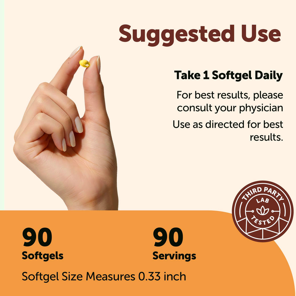 Micro Ingredients single softgel with coconut oil drop showing softgel texture