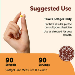 Micro Ingredients single softgel with coconut oil drop showing softgel texture