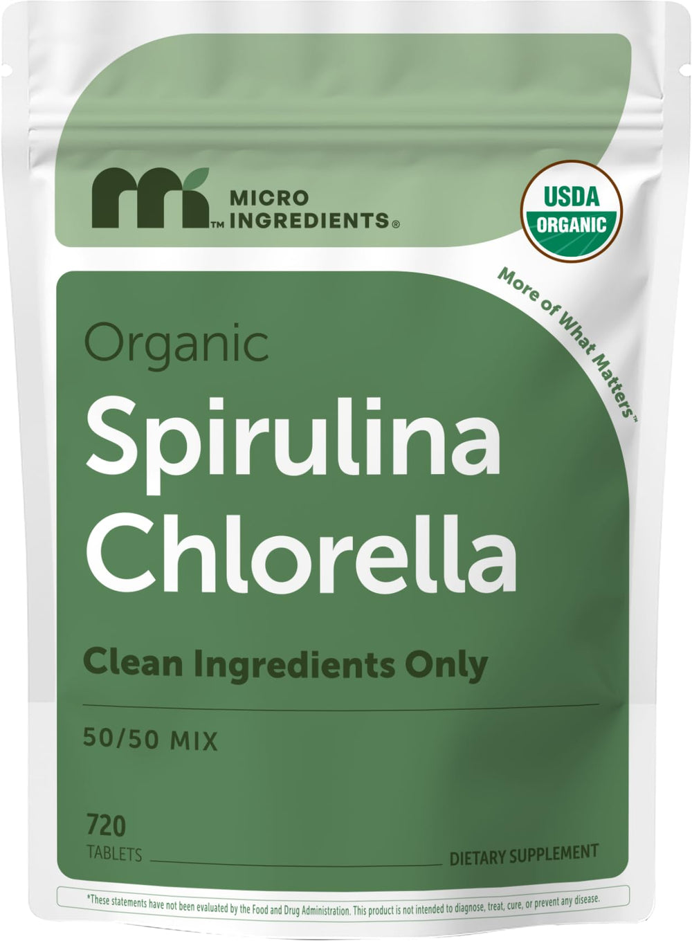 Micro Ingredients front pouch showing product name and quantity for easy identification