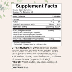 Micro Ingredients ingredient label displaying collagen types and added vitamins