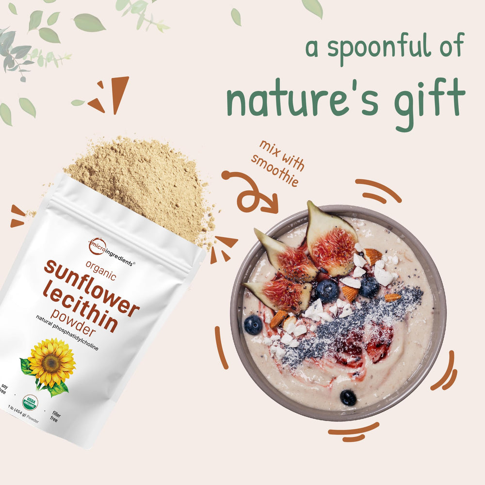 Micro Ingredients powder in kitchen setting with ingredients showing versatile recipe use benefit