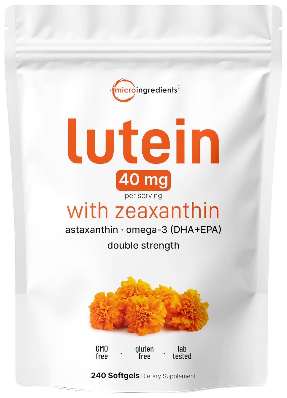 Micro Ingredients front packaging showing product name and pouch for clear identification and convenience