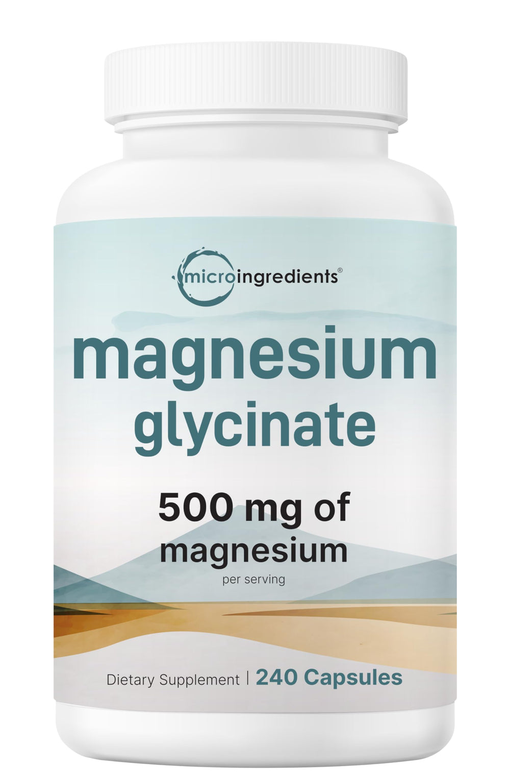 Micro Ingredients front packaging showing bottle and clear labeling benefit of long supply