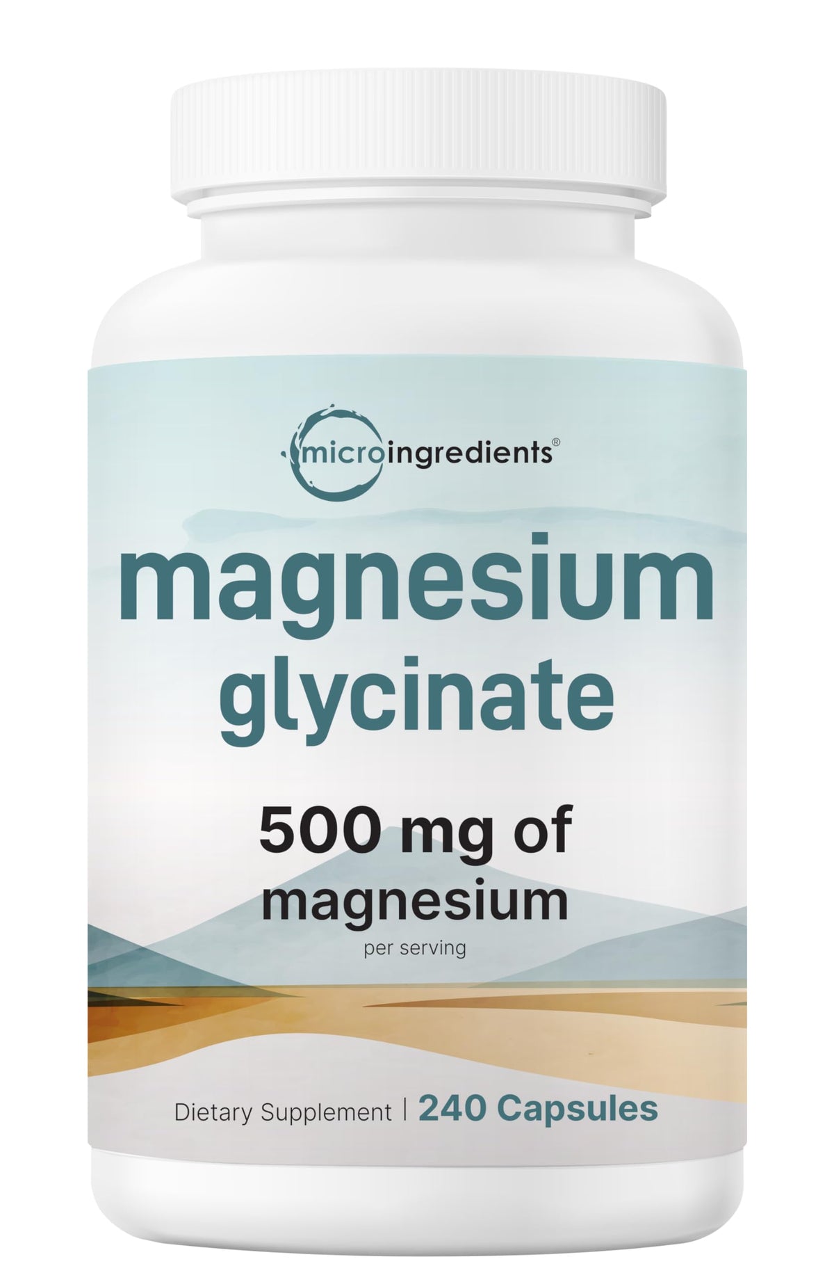 Micro Ingredients front packaging showing bottle and clear labeling benefit of long supply