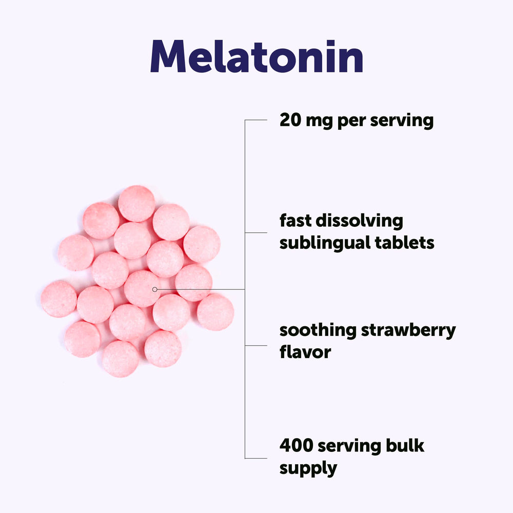 Micro Ingredients open pouch revealing tablets, highlighting bulk supply benefit
