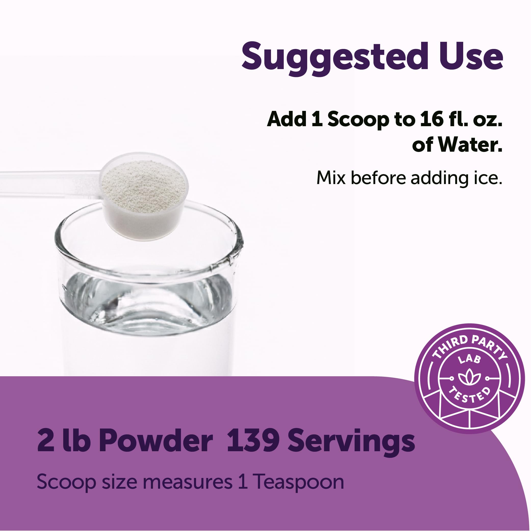 Micro Ingredients prepared grape drink in hand for on-the-go hydration benefit